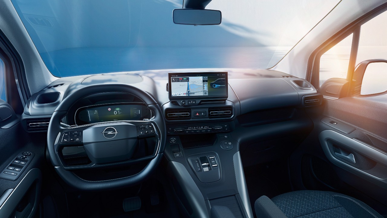 Pohľad do interiéru modelu Opel Combo Electric