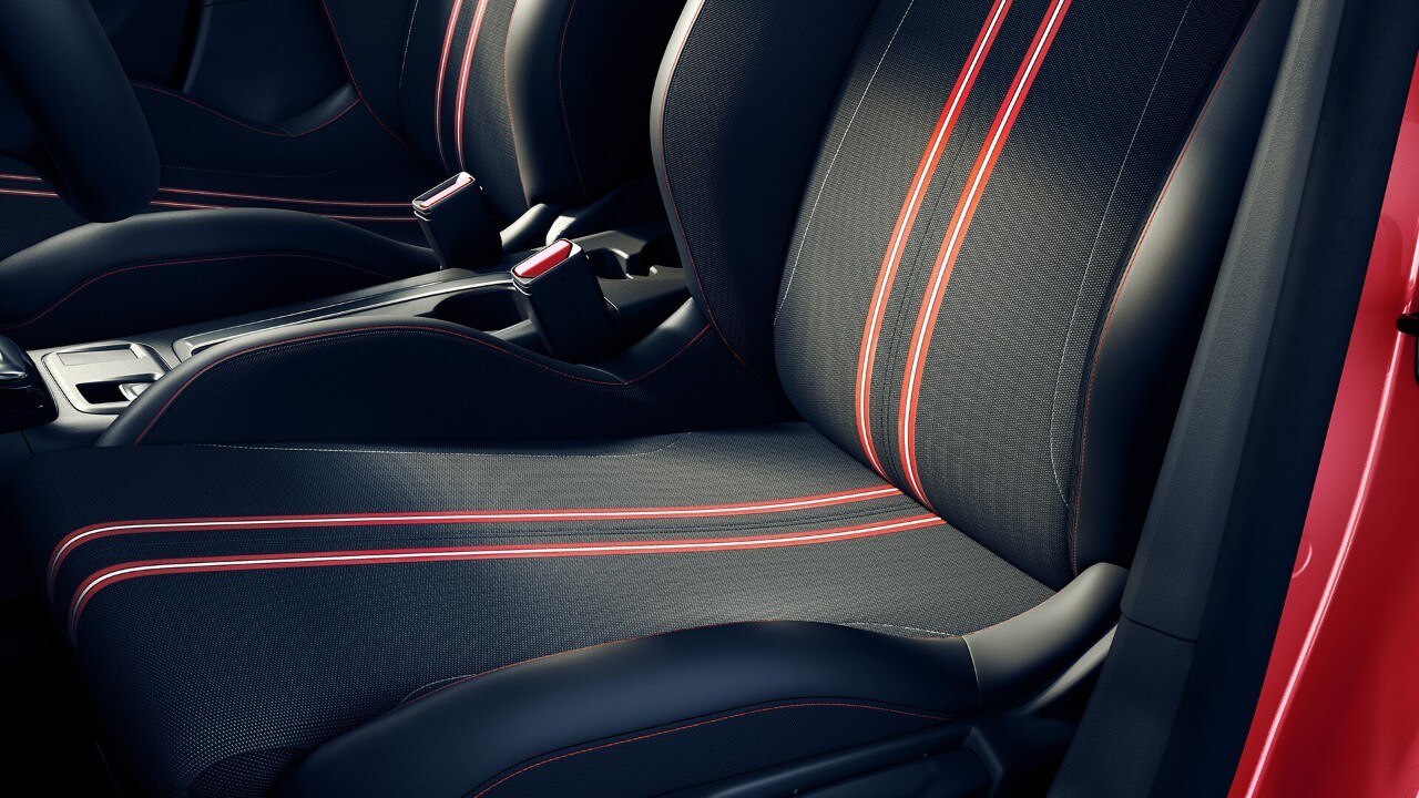 Opel, Corsa, interiér, sedadlá detailný pohľad
